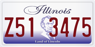 IL license plate Z513475
