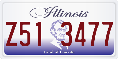 IL license plate Z513477