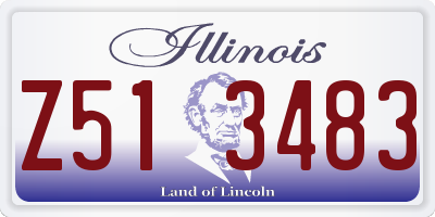 IL license plate Z513483