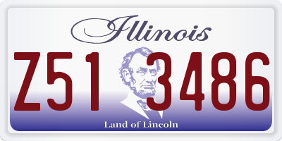 IL license plate Z513486