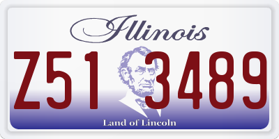 IL license plate Z513489