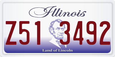 IL license plate Z513492