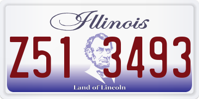 IL license plate Z513493