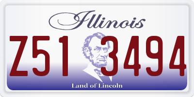 IL license plate Z513494