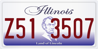 IL license plate Z513507