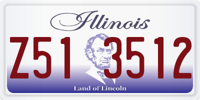 IL license plate Z513512