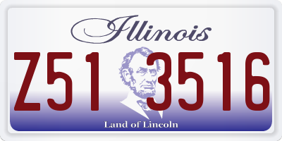 IL license plate Z513516