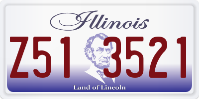 IL license plate Z513521