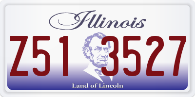 IL license plate Z513527