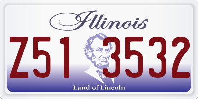 IL license plate Z513532