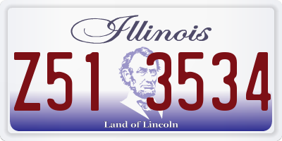 IL license plate Z513534