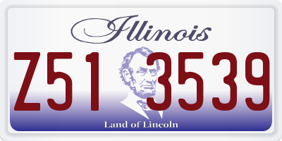 IL license plate Z513539