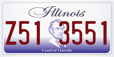 IL license plate Z513551
