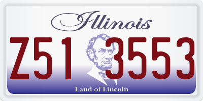 IL license plate Z513553