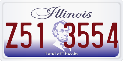 IL license plate Z513554