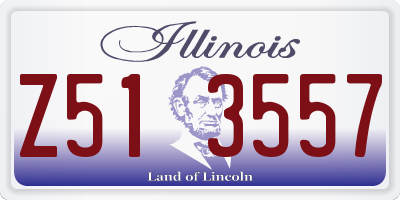 IL license plate Z513557