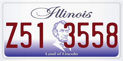 IL license plate Z513558