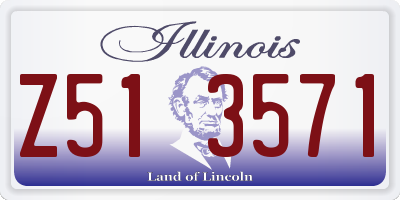 IL license plate Z513571