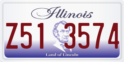 IL license plate Z513574