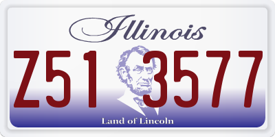 IL license plate Z513577