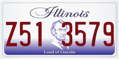 IL license plate Z513579