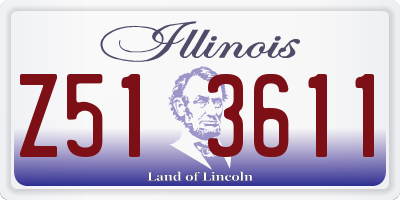IL license plate Z513611