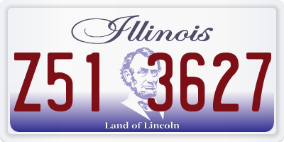 IL license plate Z513627