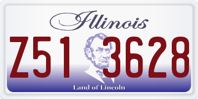 IL license plate Z513628
