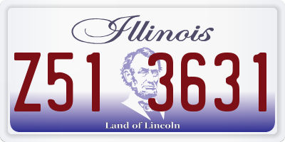 IL license plate Z513631