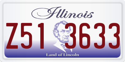 IL license plate Z513633