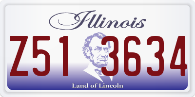 IL license plate Z513634