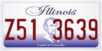 IL license plate Z513639