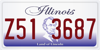 IL license plate Z513687