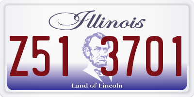 IL license plate Z513701