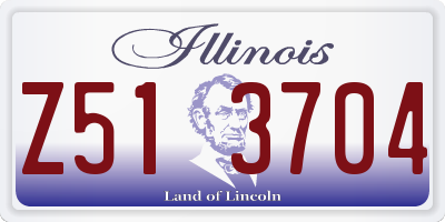 IL license plate Z513704