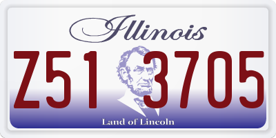 IL license plate Z513705