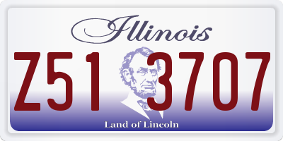 IL license plate Z513707