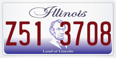 IL license plate Z513708