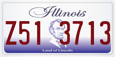 IL license plate Z513713