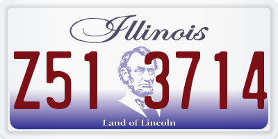 IL license plate Z513714