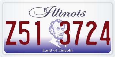 IL license plate Z513724