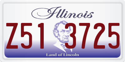 IL license plate Z513725