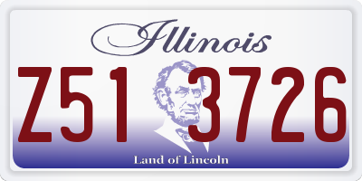IL license plate Z513726