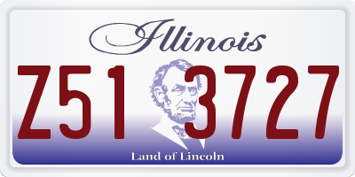 IL license plate Z513727