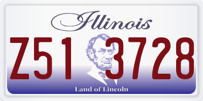 IL license plate Z513728