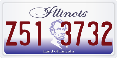 IL license plate Z513732