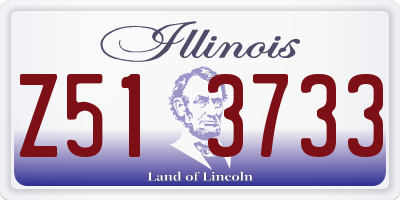 IL license plate Z513733