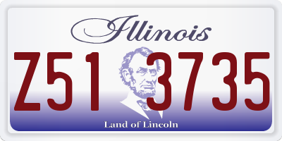 IL license plate Z513735