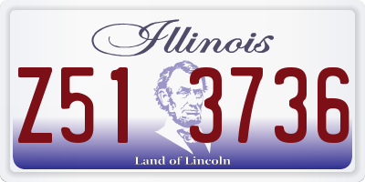 IL license plate Z513736