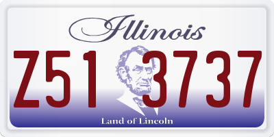 IL license plate Z513737